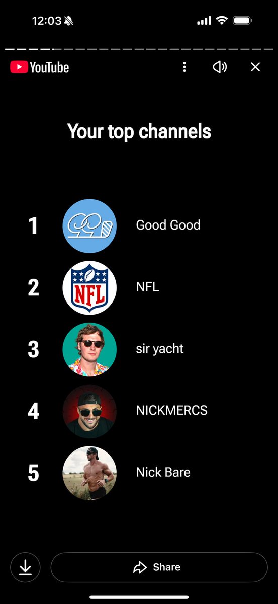 NFL is on here because my son loves watching games but I’d say <a href="/goodgood_golf/">Good Good Golf</a> and <a href="/SirYacht_/">Sir Yacht</a> I probably watch the most throughout the work day. 

Definitely have them playing in the background at night with my AirPod in. Helps me sleep. Good Good makes me feel like I can still
