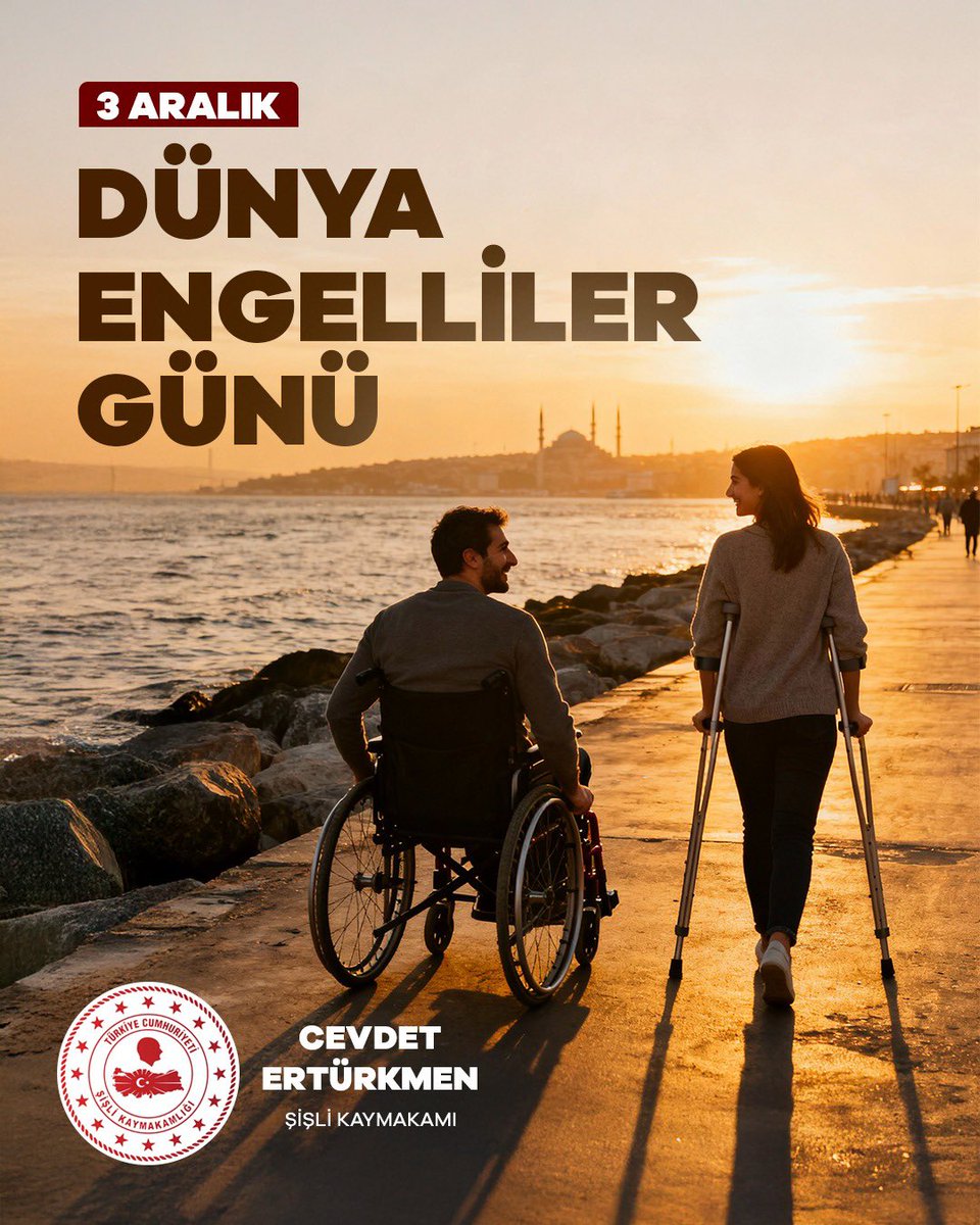3 Aralık Dünya Engelliler Günü vesilesiyle; tüm engelli vatandaşlarımızın gününü kutluyor, toplumun her alanında eşit fırsatlara sahip oldukları bir gelecek diliyoruz.