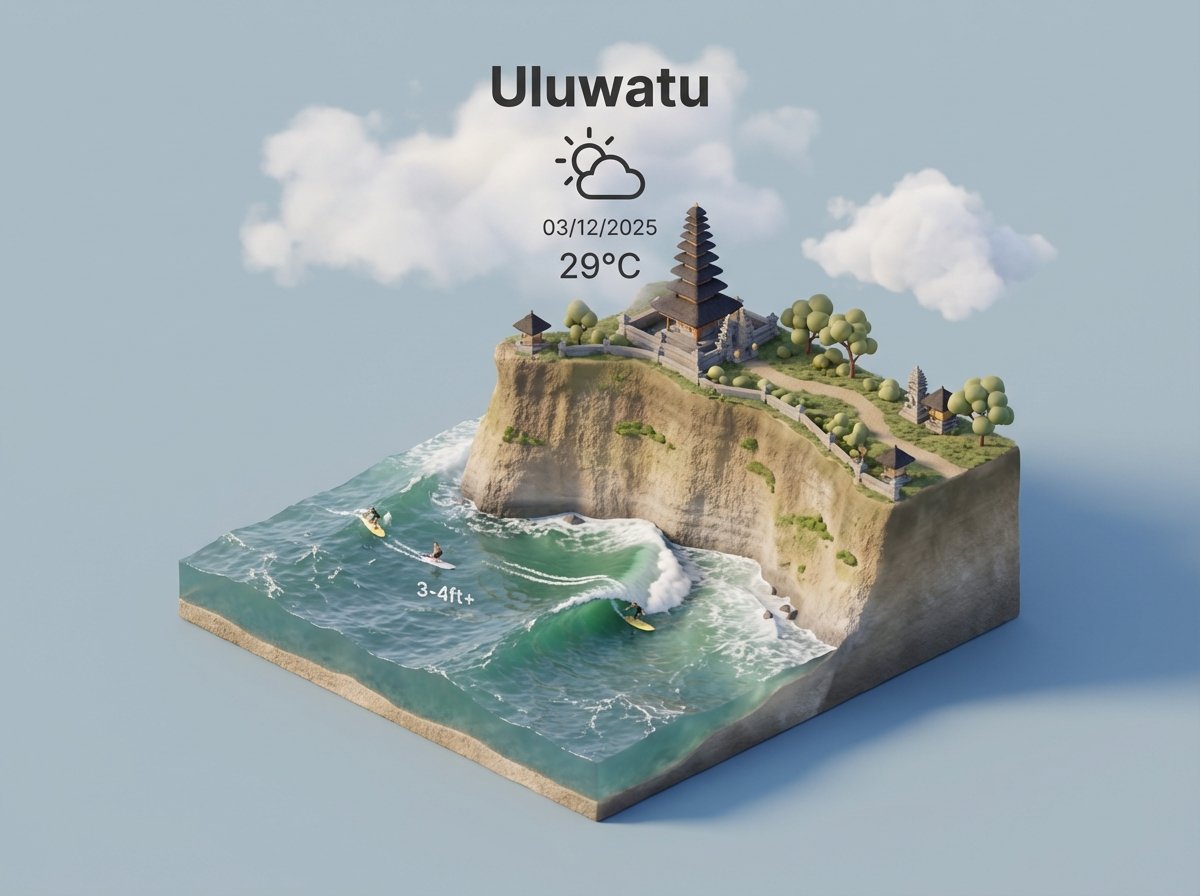 Eu me cansei disso, então mudei para mostrar a previsão do tempo de hoje na minha localização, com esse estilo isométric