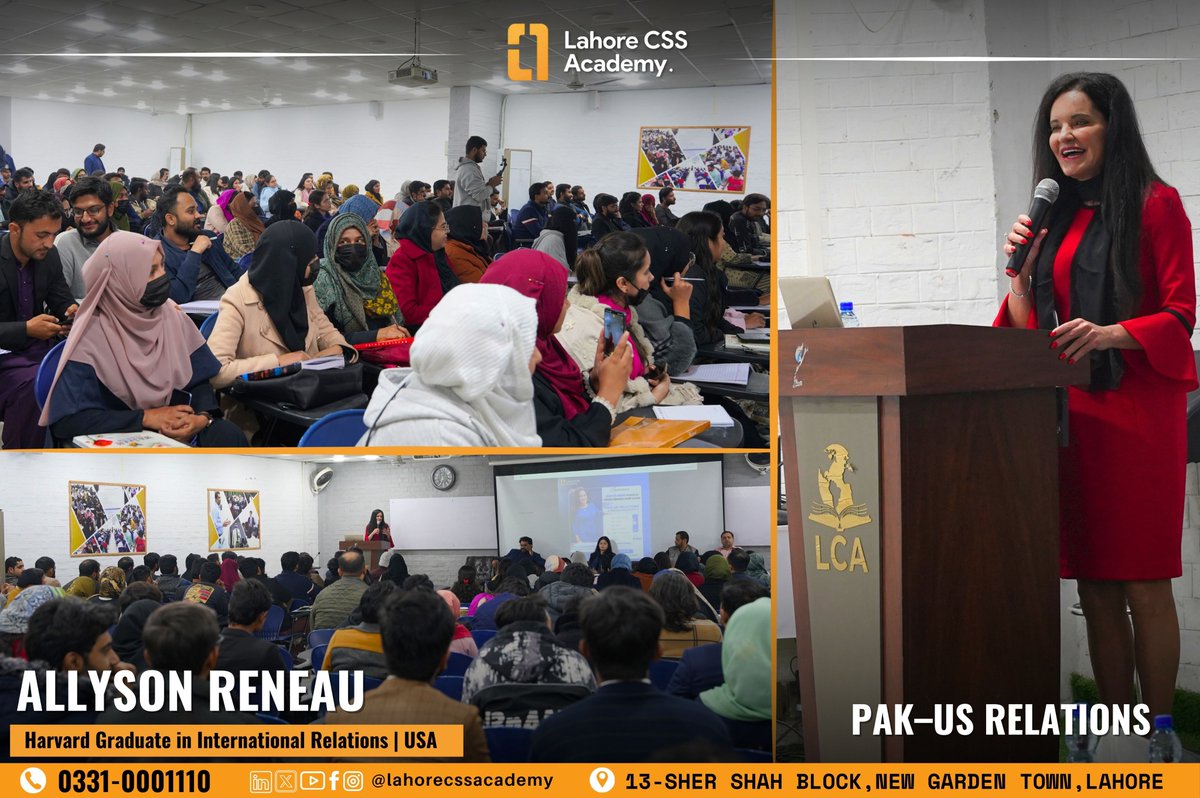 lahore_css's tweet image. 𝗔𝗹𝗹𝘆𝘀𝗼𝗻 𝗥𝗲𝗻𝗲𝗮𝘂, Harvard Graduate in International Relations,  at 𝗟𝗮𝗵𝗼𝗿𝗲 𝗖𝗦𝗦 𝗔𝗰𝗮𝗱𝗲𝗺𝘆 

📞 Contact: 0331 0001110
📍 Venue: 13-Sher Shah Block, New Garden Town, Barkat Market, Lahore

#CSS2025 #PMS2025 #MockInterview #LahoreCSSAcademy #WeGoAchieving…