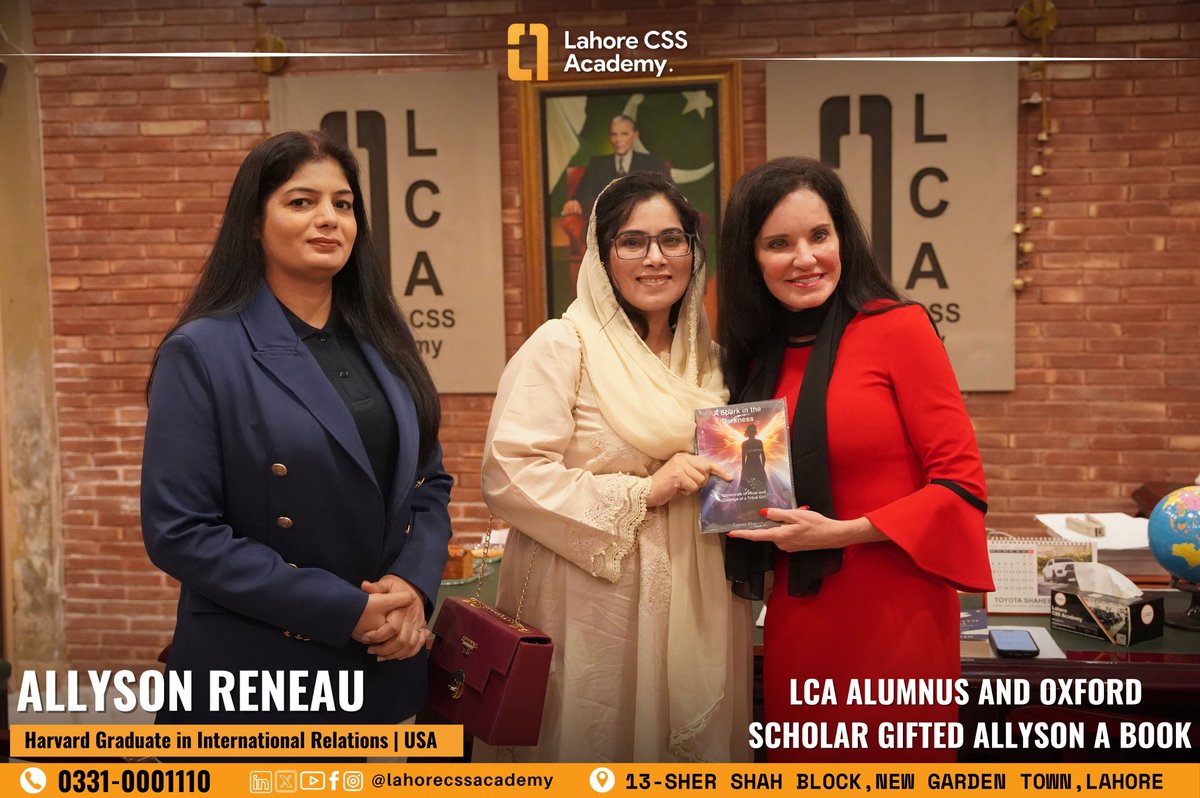 lahore_css's tweet image. 𝗔𝗹𝗹𝘆𝘀𝗼𝗻 𝗥𝗲𝗻𝗲𝗮𝘂, Harvard Graduate in International Relations,  at 𝗟𝗮𝗵𝗼𝗿𝗲 𝗖𝗦𝗦 𝗔𝗰𝗮𝗱𝗲𝗺𝘆 

📞 Contact: 0331 0001110
📍 Venue: 13-Sher Shah Block, New Garden Town, Barkat Market, Lahore

#CSS2025 #PMS2025 #MockInterview #LahoreCSSAcademy #WeGoAchieving…