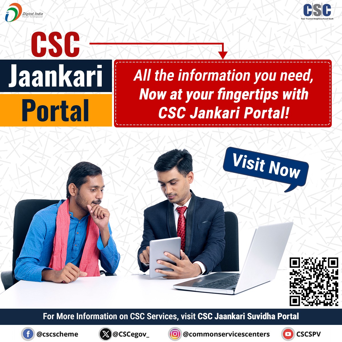 CSCegov_'s tweet image. CSC Jaankari Portal...

All the information you need is now at your fingertips with the CSC Jankari Portal!

To know more about CSC Services, visit: jaankari.csccloud.in

For any queries, call 14599 or write to helpdesk@csc.gov.in

#CSC #DigitalIndia #CSCJaankariPortal…