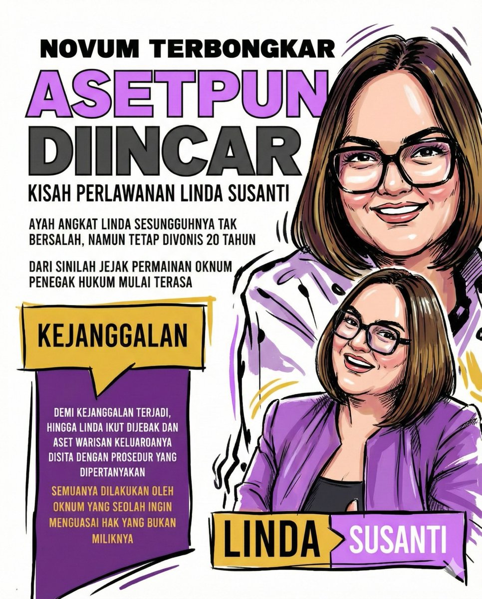 Linda Susanti curiga Asetnya di incar oleh oknum KPK, perlawananpun dilakukannya dg menggandeng Kuasa hukum melaporkan oknum tab. 
#PublikBerhakTahu