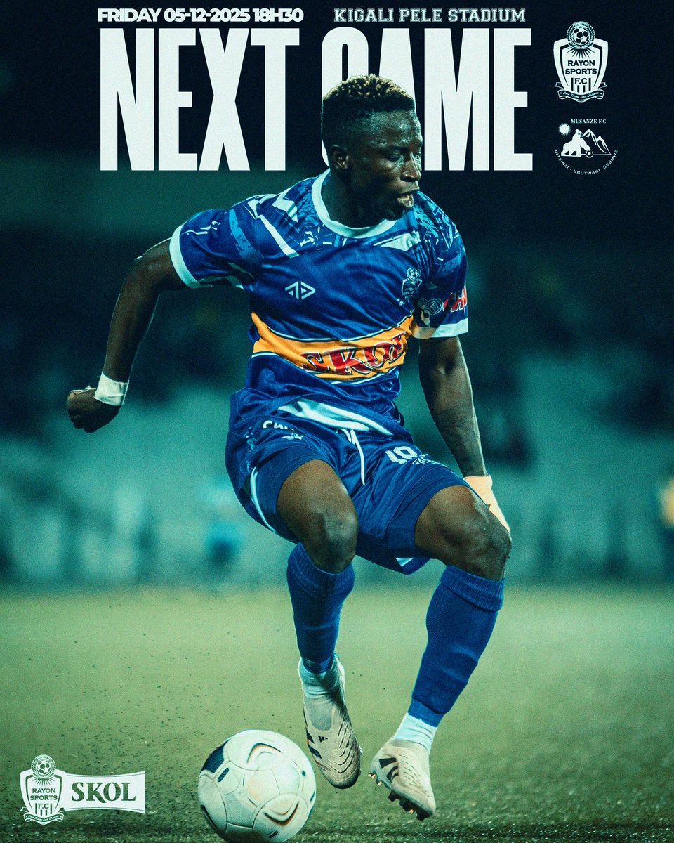 rayon_sports's tweet photo. #RPL || #RAYMUS
We host Musanze FC in our next @RwandaLeague fixture.
This Friday evening, all roads lead to Kigali Pele Stadium.
Be there and support your #Gikundiro! https://t.co/ancyIS75PC