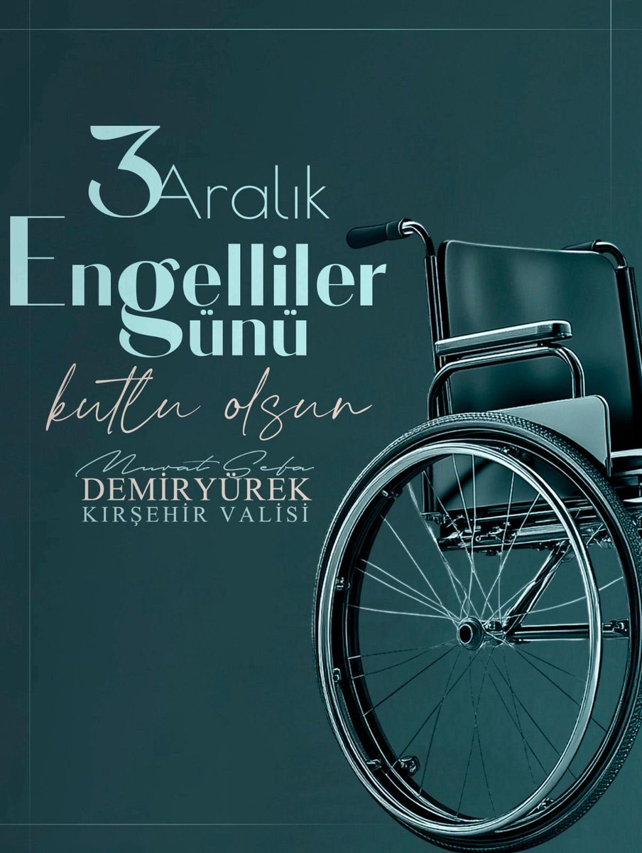 🧑‍🦯‍➡️3 Aralık Dünya Engelliler Günü👩‍🦯

🧏🏻 Toplumsal yaşamın her alanında engelli vatandaşlarımızın karşılaştıkları güçlükleri azaltmak, hak ve fırsat eşitliğini güçlendirmek, erişilebilirliği artırmak ve yaşam kalitelerini yükseltmek hepimizin ortak sorumluluğudur.

🧏🏻‍♀️