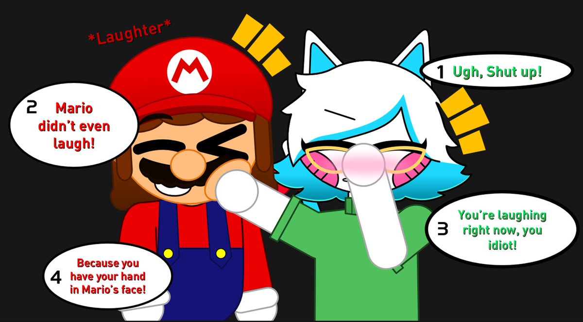 Somexne24's tweet photo. (2/2)
#SMG4 #smg4fanart #smg4mario #pastapaws #karenxmario https://t.co/mWpmro9KAP