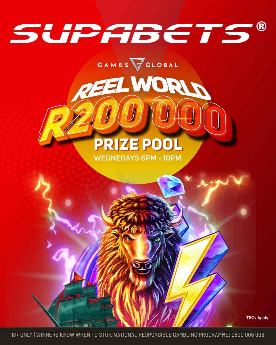 Supabets_mzansi's tweet image. Step into the REEL WORLD!
4 hours. R200 000 on the line. 💸
👉 Play now: gaming.supabets.co.za/?category=79
🕕 Every Wednesday | 6PM – 10PM
#Supabets #ReelWorld #SpinToWin #BetWithoutRegret