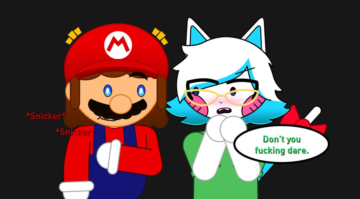 Somexne24's tweet photo. Cat-instincts. Nothing more than that. (1/2)
#SMG4 #smg4fanart #smg4mario #pastapaws #karenxmario https://t.co/8YhYlR8IPg