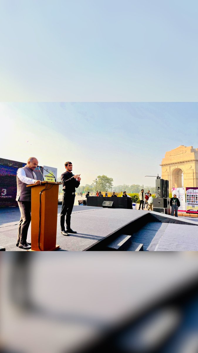 PCMohanMP's tweet image. Attended the International Day for Persons with Disabilities, 2025 as Guest of Honour at India Gate, New Delhi.