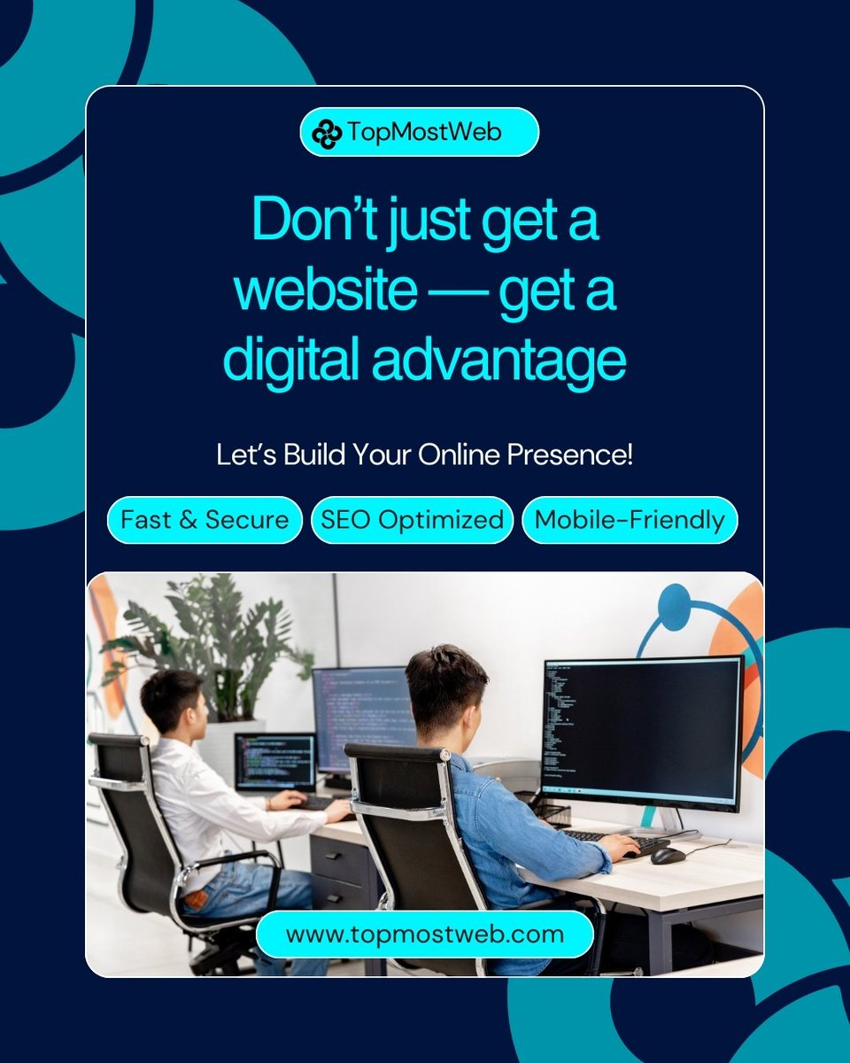 Topmostweb_ke's tweet photo. Don't just get a website - get a digital advantage. Let's build your online presence. 

#webdesign #webdevelopment #seo #digitalmarketing #Nairobi #Kenya 

https://t.co/AqgIiw4swW https://t.co/NEAaCpG5ja