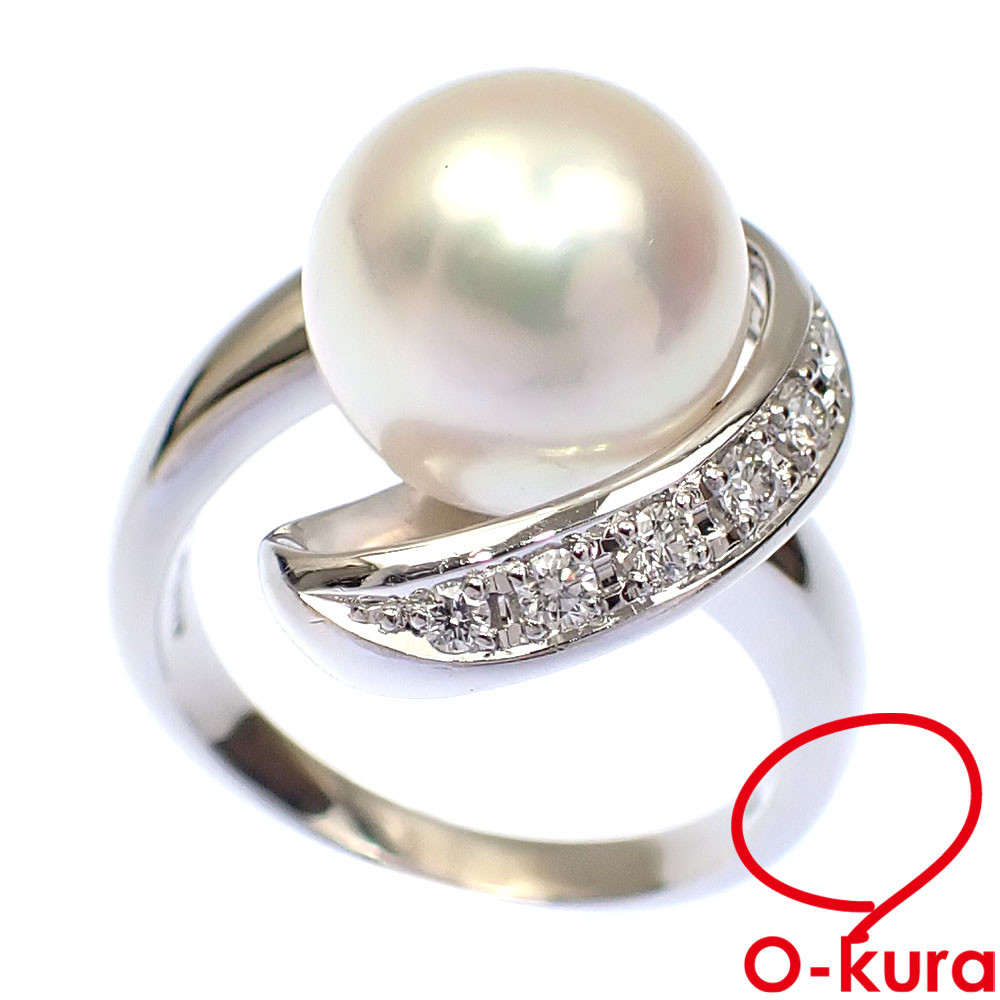 ✨販売中✨ タサキ（TASAKI） Pt900 パール ダイヤモンド リング 10号