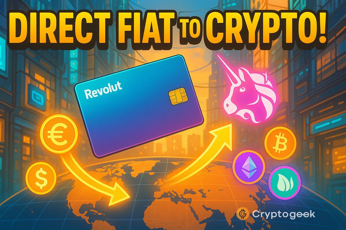 the_Cryptogeek's tweet image. Fiat straight into $UNI via @RevolutApp on @Uniswap 👀🔥
Onramp unlocked in 28 countries – buy directly in Uniswap Web App &amp;amp; Wallet. CEX who?
Bullish or nah on neobank rails plugging into DEXes?
#Uniswap #RevolutOnramp #UNIupdate