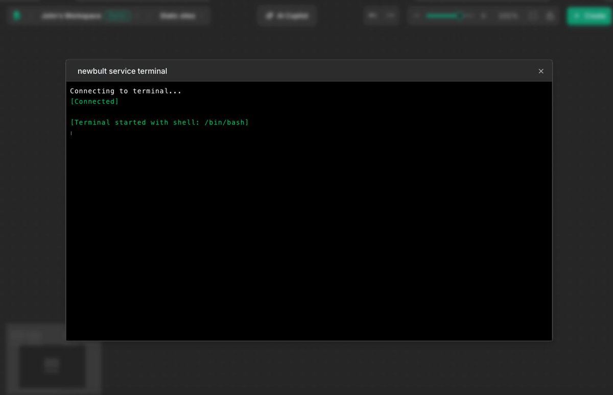 bultdev's tweet image. 🔧 Changelog — December 2025

We added a Terminal to Bult.

Developers can now access and debug running services directly inside the platform, making diagnostics faster and more convenient.

More updates coming soon.

#DevTools #DevOps #Deploy