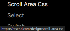 gelzindev's tweet photo. @gabrielmfern the scroll area css is missing a dash in url https://t.co/srVRxjSMv6