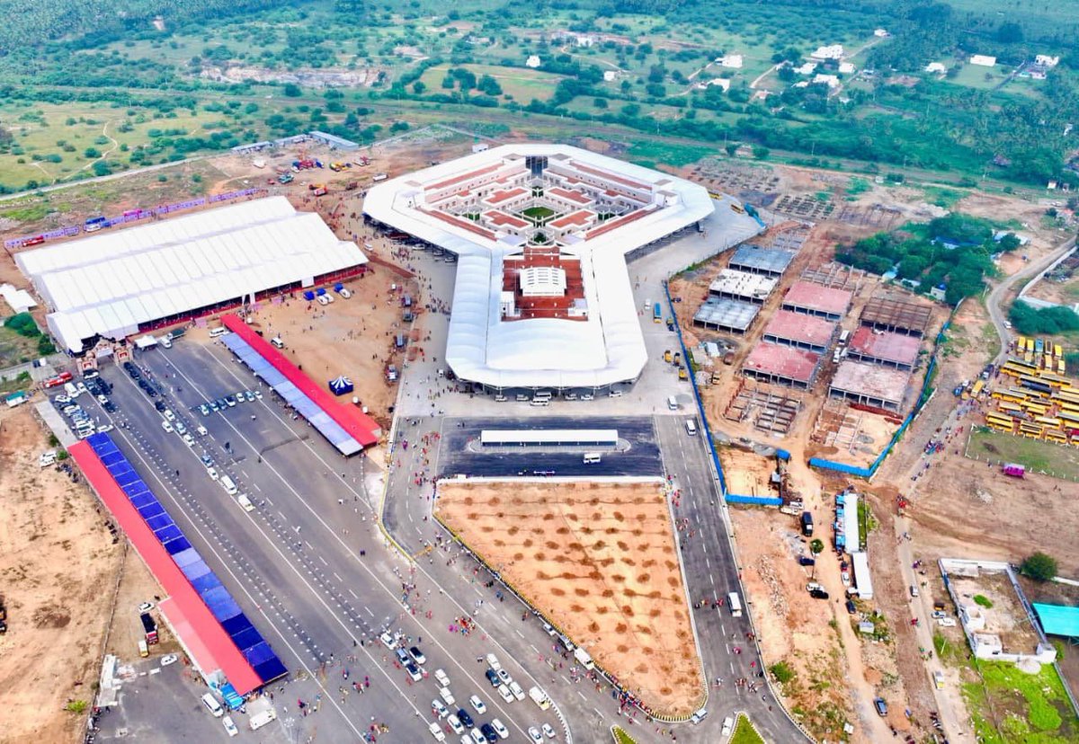 🚌 Erode’s Solar Satellite Bus Terminal to Open in 2 Weeks

Tamil Nadu’s Erode district, Erode city is set to get its new Solar Bus Terminal, which will become operational soon.

📍 Tamil Nadu | Erode District | Erode City

Key highlights:
🚍 63 bus bays for south-bound routes
🛍️