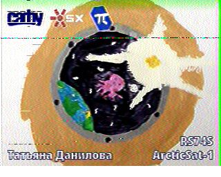 Robot 36 #sstv from RS74S (ArcticSat-1) #hamradio