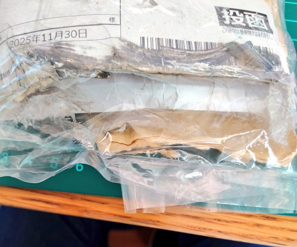 ネコポスがとんでもない状態で届いて泣きそうでござる