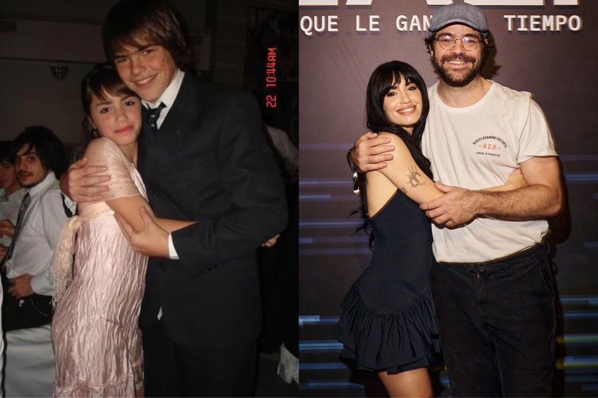 casiangelesooc's tweet image. la misma pose pero con casi 20 años de diferencia