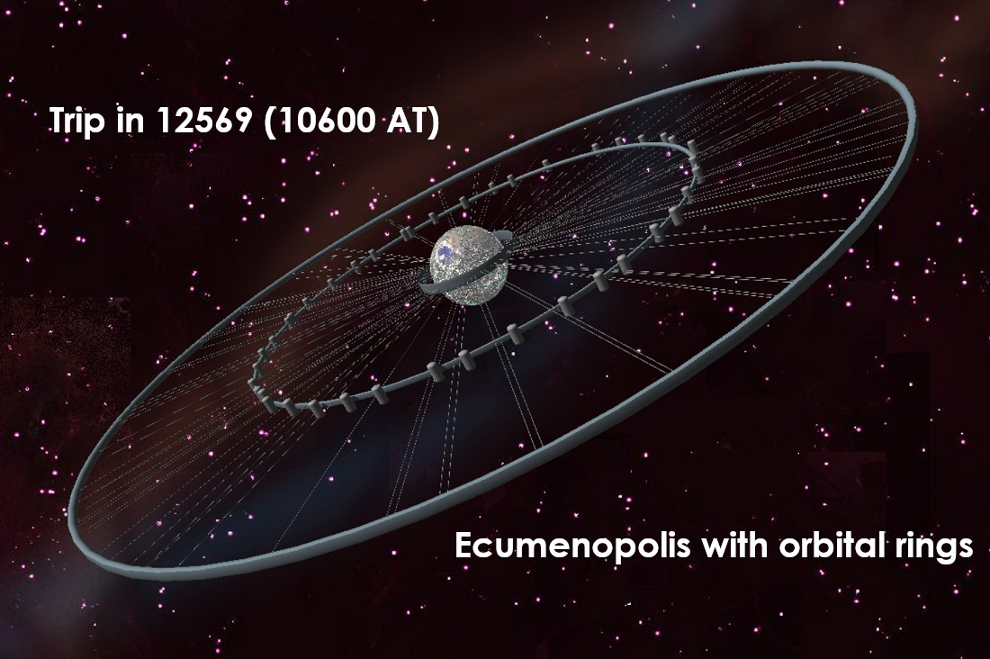 mikusingularity's tweet image. (Orion&apos;s Arm) Trip (61 Cygni A) was colonized in 2566 (597 AT) by corporations (revolts would improve working conditions later).

Although terraforming failed in 2091 AT, it has become a city planet with over 4 trillion people (500 billion in orbit).

orionsarm.com/eg-article/47a…