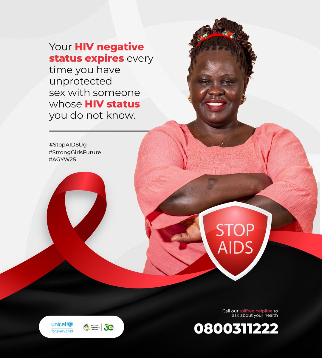 Your HIV-negative status has no auto-renewal, one unprotected round with an unknown partner and boom…subscription expired!

Stay protected. Get tested. Keep your status active. 
#StopAIDSUg #StrongGirlsFuture #AGYW25
