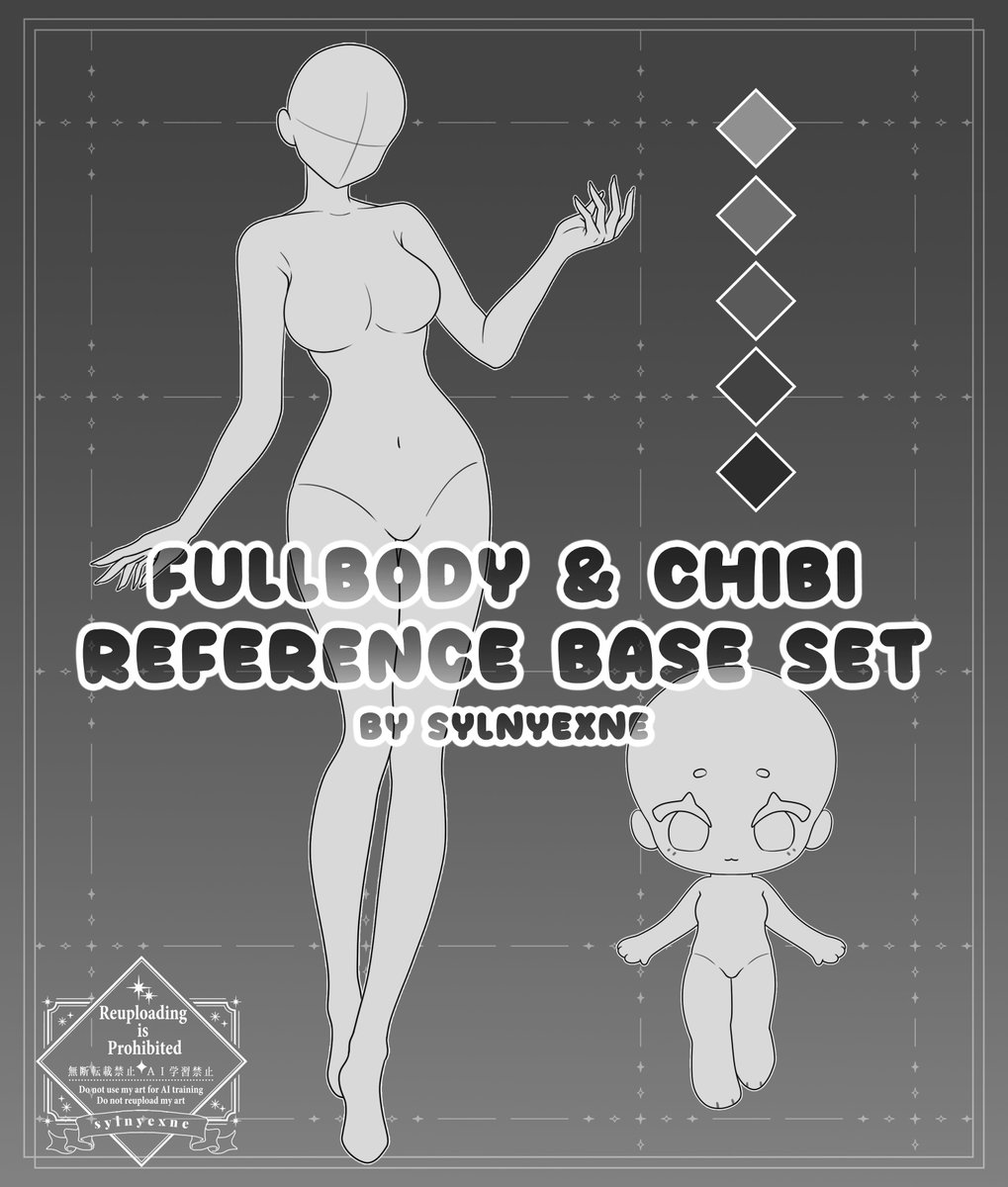 ✦ $3.50 P2U Reference Base ✦

My very first base dropped! You can use them for reference sheet, adoptables, commission and more! Full TOS on my VGen shop below!

#P2U #YCH