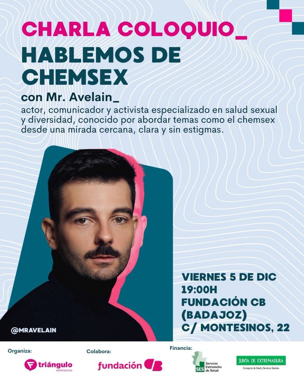 LGBTIUEx's tweet photo. Esta semana se celebra el Día mundial de lucha contra el VIH, y en torno a este tema hay una realidad compleja que debe abordarse, por la relevancia creciente y preocupante que tiene. 

Por si os interesa:

📅 5 de diciembre
🕖 19:00 h
📍 Fundación CB (Badajoz)
🎟 Entrada libre https://t.co/SAZO3PJBpi