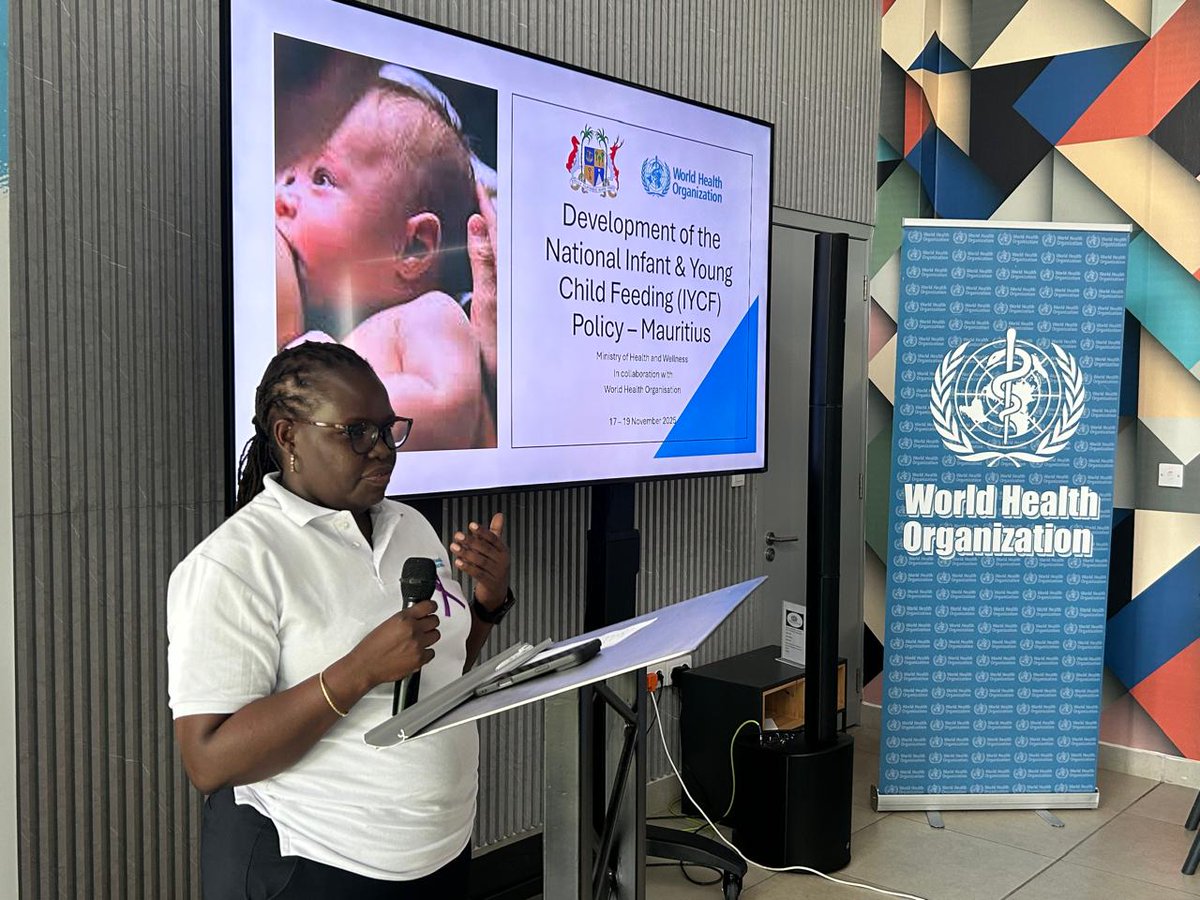 WHOMauritius's tweet photo. Mauritius with the support of the World Health Organization (WHO) completed a three-day national consultative workshop in November 2025 to develop its first comprehensive National Infant and Young Child Feeding (IYCF) Policy. https://t.co/RFNy9RIxWm