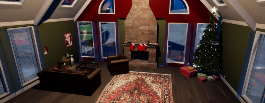 AsmundSchei's tweet image. Before and after lightning tweaks on my current submission #UnrealEngine #Gamedev #Gamejam