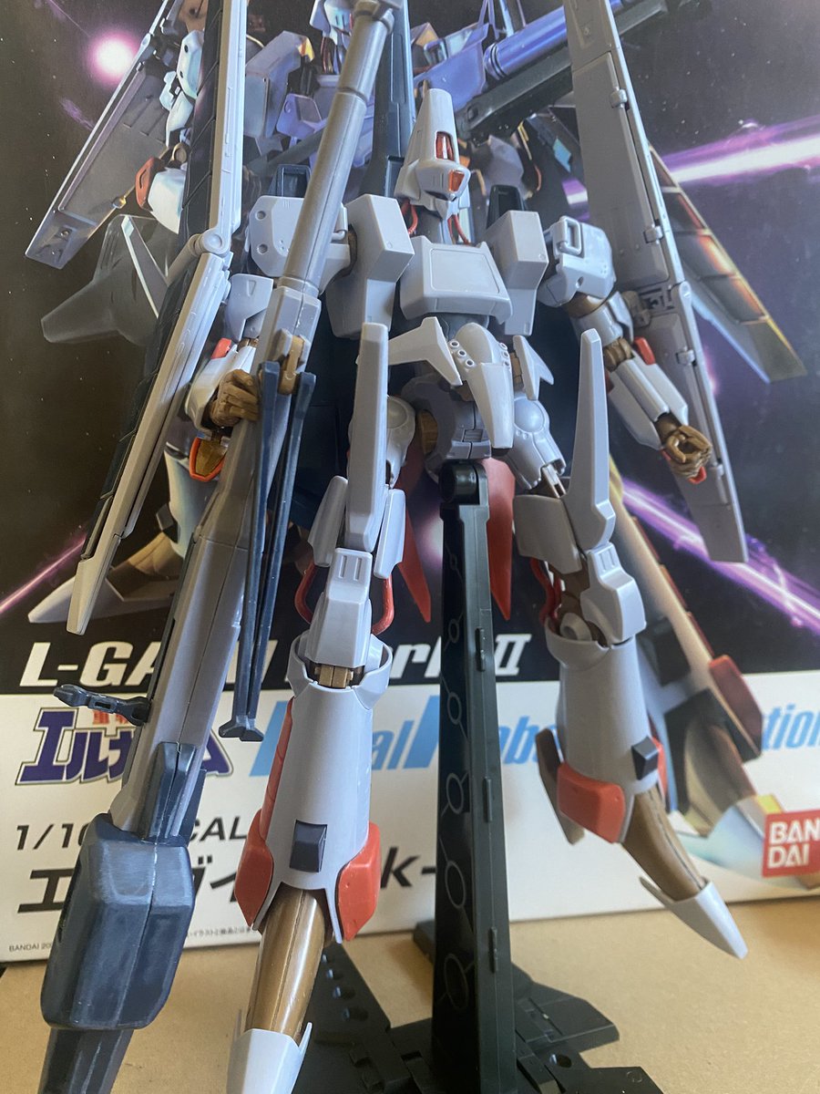 #Ｒ３エルガイムマークII   
凄く久しぶりに仮組みしましたがプラモってこんな難しかったかな？💦