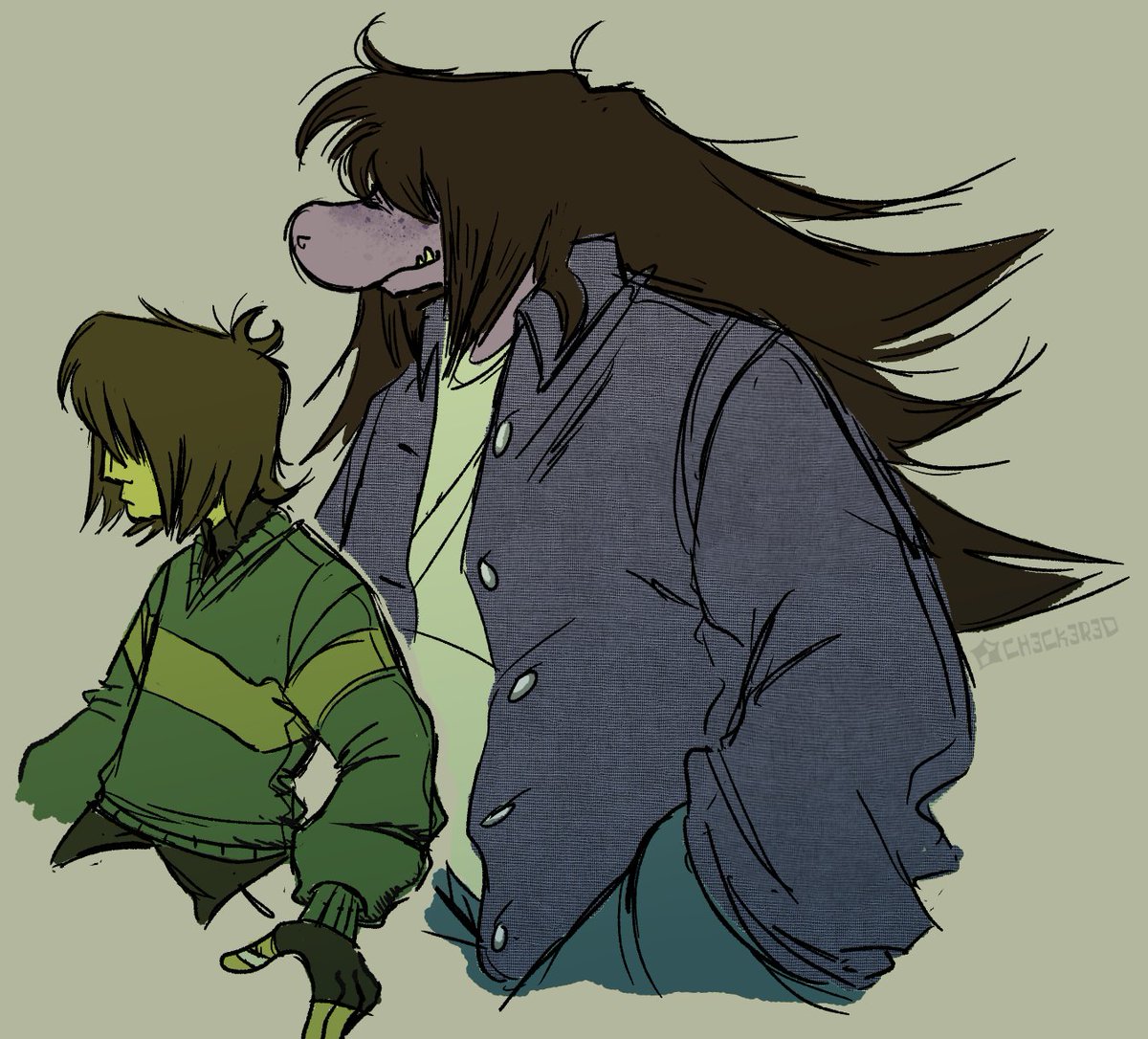Some kid and their dog idk who these guys are
#Deltarune