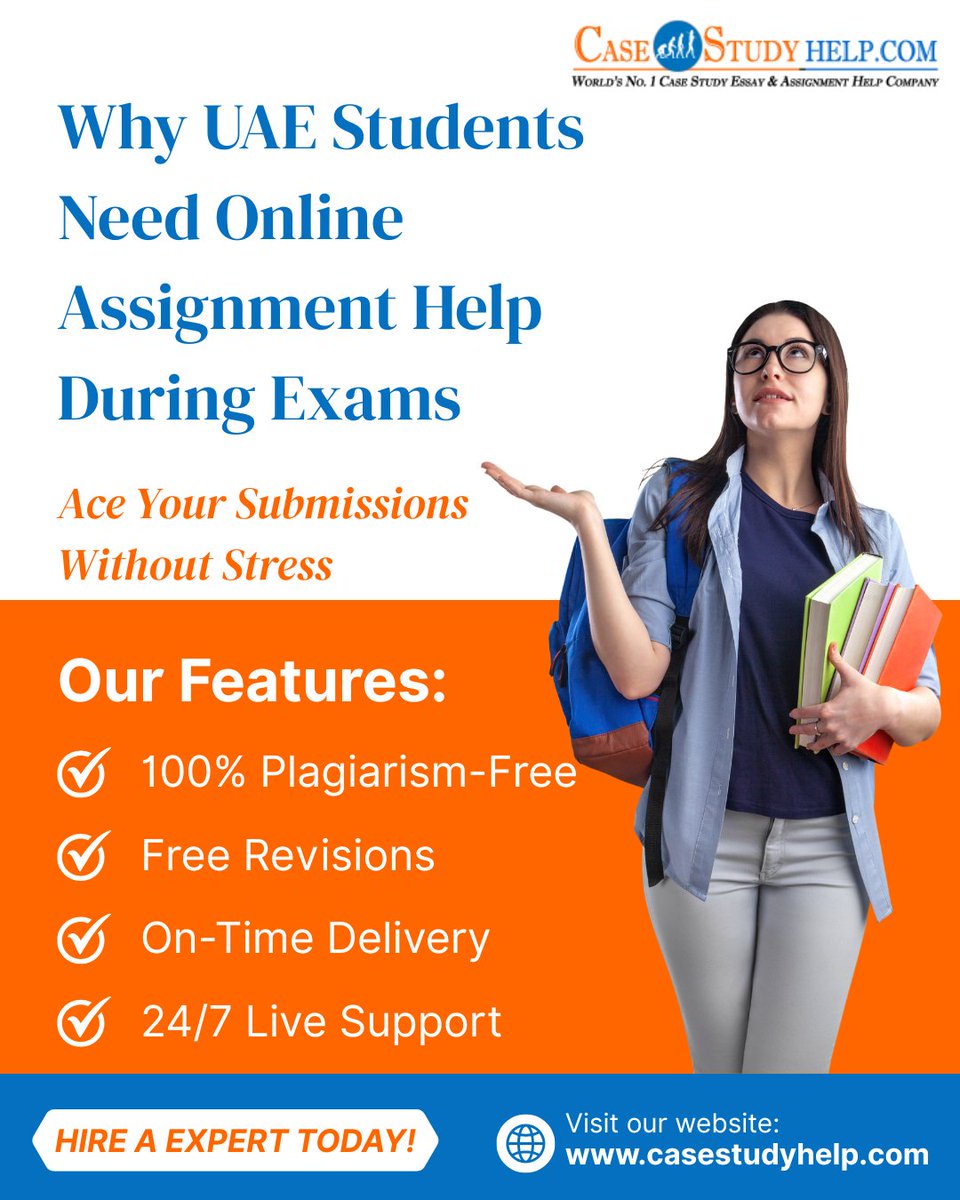 casestudyhelp's tweet image. Exam season in the UAE can be overwhelming!

When exam pressure rises, smart students choose smart solutions.

Visit at: tinyurl.com/4wh39tx5

#uaestudents #onlineassignmenthelp #examseason #studentlifeuae #academicsupport #dubaistudents #abudhabistudents #casestudyhelp