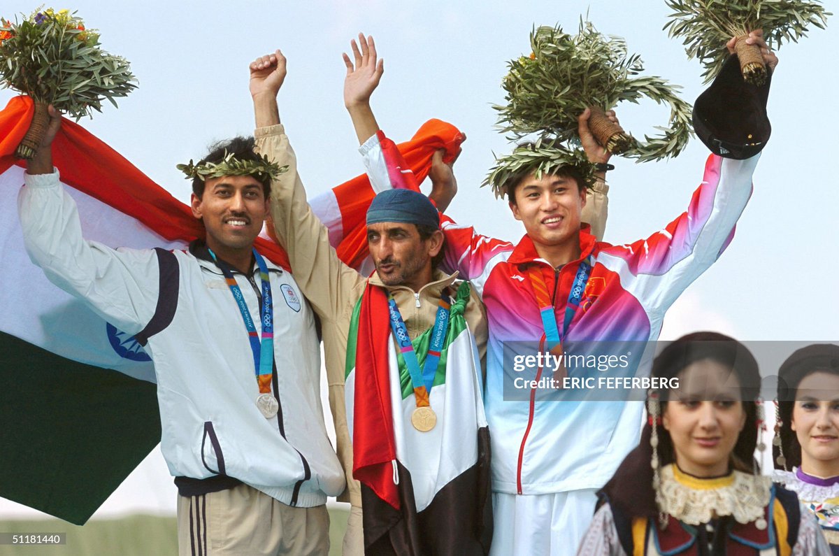 LendasOlimpicas's tweet photo. Ahmed Al Maktoum, Emirados Árabes Unidos 🇦🇪.
Campeão Olímpico.
Tiro Esportivo. Fossa Olímpica Dublê, masculino.
Jogos Olímpicos, Atenas 2004 🇬🇷.
#ahmedalmaktoum #unitedarabemirates #olympics #athens2004 #legend #champion #shooting #doubletrap #gold #athens #olympicgames #uae https://t.co/cHc8KR9a9F