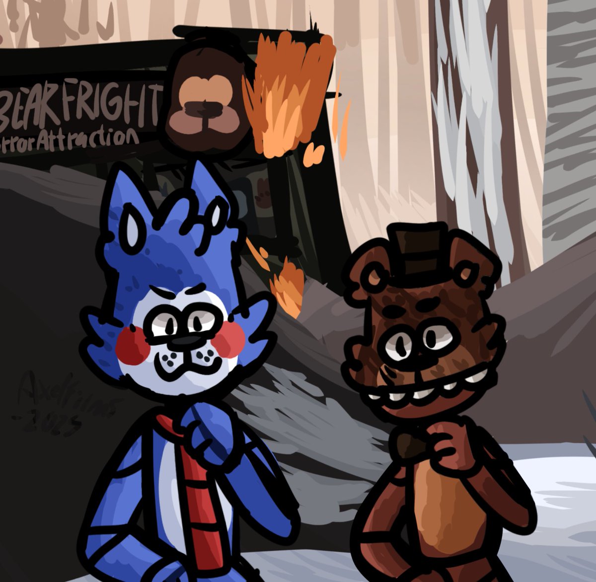 axelfilms22's tweet photo. Fnaf spiderverse ._.
also my hyperfixation room
#fivenightsatcandy
#popgoes #spiderversestyle #hybridanimation #spiderverse
#fnaffanart #fnaffangame #fivenightsatfreddys
#fnac #fnaf #spidermanintothespiderverse
#tjoc #onaf #candythecat
#fazbearfanverse
#popgoesevergreen #tnar https://t.co/rofhykCVbO