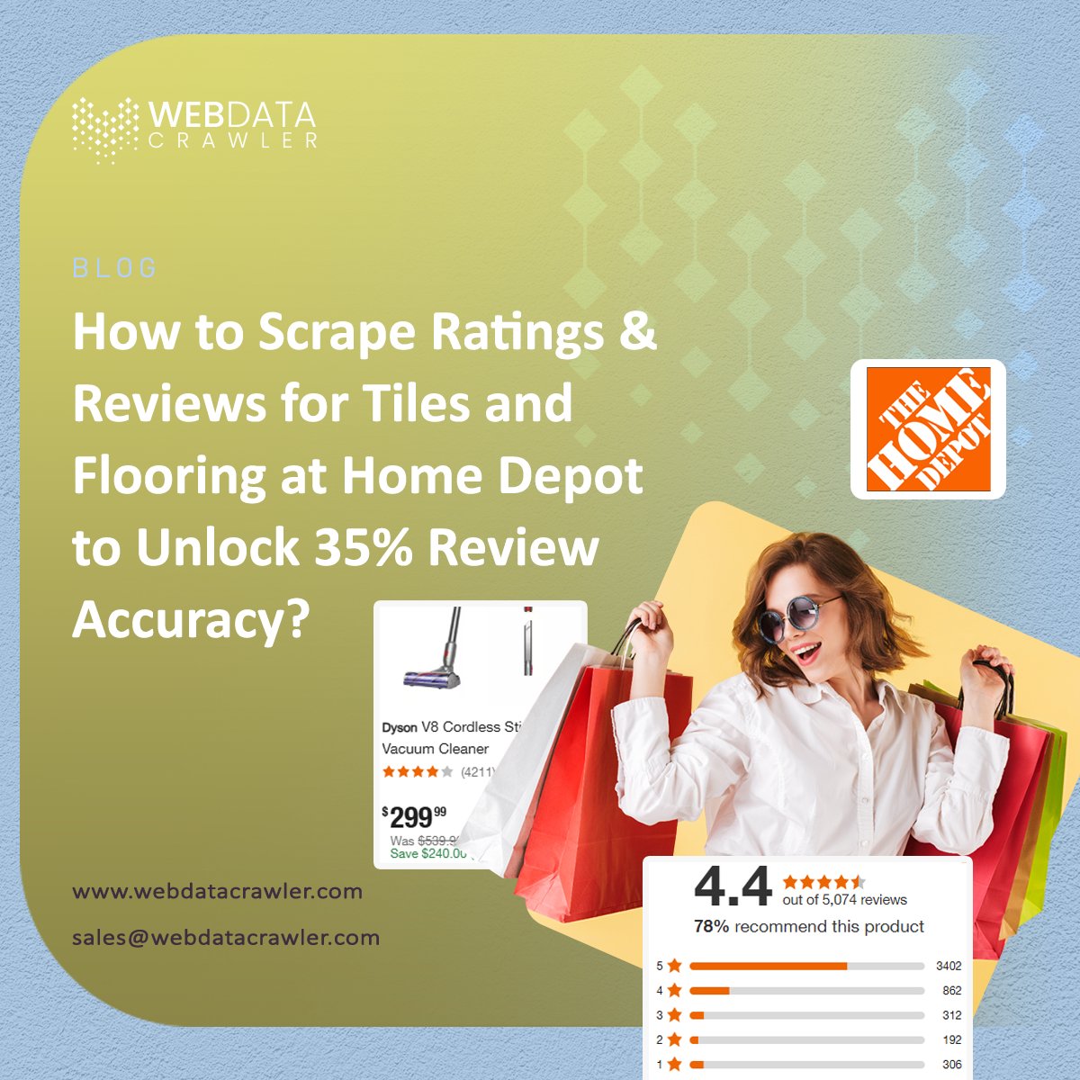Webdatacrawler's tweet image. 🧱 Scrape Home Depot tiles &amp;amp; flooring ratings &amp;amp; reviews to analyze product quality, trends &amp;amp; customer sentiment for smarter retail insights.

🔗 webdatacrawler.com/scrape-home-de…

#ProductReviews #RetailData #WebScraping