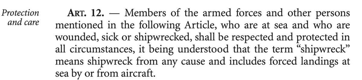 jacqueskruger's tweet photo. @JimHansonDC Have you read the Geneva Convention? It is clearly prohibited to strike survivors after attacking a vessel.

https://t.co/etd2cuQ3BU https://t.co/4yd0AaGuDH