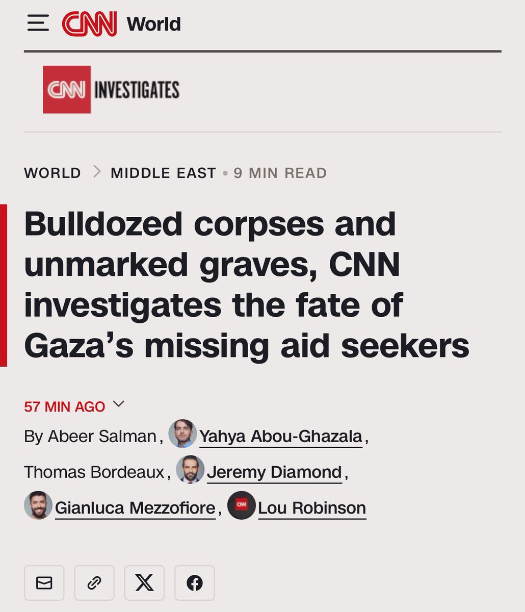 RamAbdu's tweet image. A terrifying CNN report reveals how Israel buried hundreds of starving Palestinians alive.
“Bulldozed corpses and unmarked graves — CNN investigates the fate of Gaza’s missing aid seekers.”

edition.cnn.com/2025/12/03/mid…