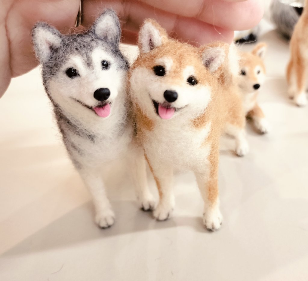 どんな時も いつも笑いかけてくれる🐕️ #羊毛フェルト #柴犬