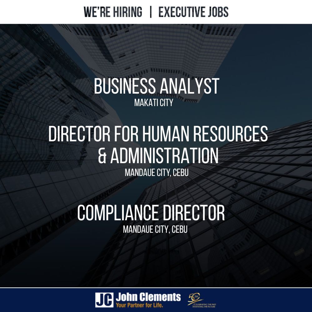 johnclementsph's tweet photo. 🚀 Level Up Your Career With Us!

Click Job Roles here: https://t.co/whbzLAzrBt

#WeAreHiring #CareerGrowth #PhilippineJobs #ExecutiveSearch #ApplyNowPH #PasigJobs #MakatiJobs #JobAlert https://t.co/fgVbeIjJRE