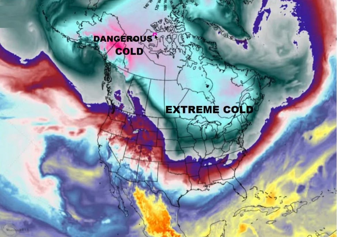 🥶 Imagine this being on the horizon and being threatened with no electricity and ability to heat your home!