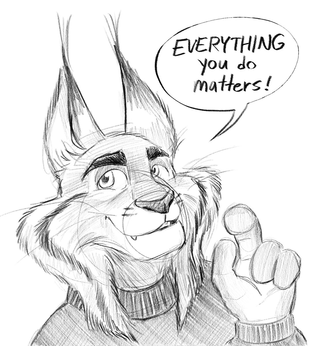 Positive Pawbert Core ✨️

(I doodled this during lectures with no reference, please go easy on me lol)
#Pawbert #Lynxley #Zootopia2