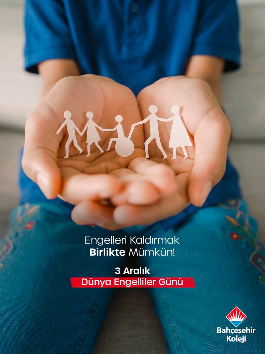 Engelleri kaldırmak, birlikte mümkün.

3 Aralık Dünya Engelliler Günü

#BahçeşehirKoleji