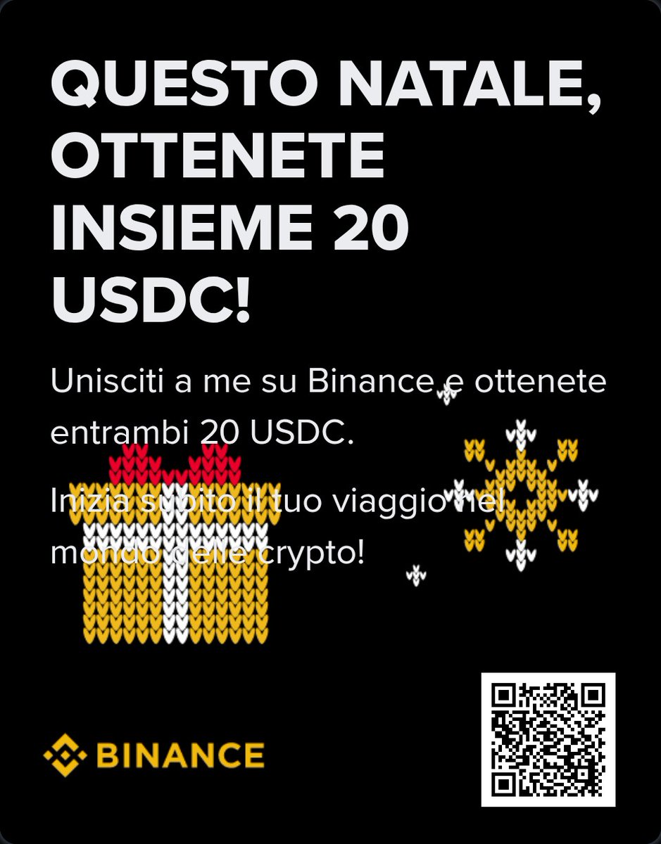 medodeals's tweet photo. Natale è sinonimo di condivisione: invita i tuoi amici e ottieni $20 in crypto ciascuno! https://t.co/N3WtkGfnJU https://t.co/ZOAI9jB5Y9
