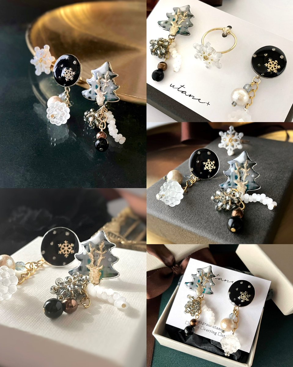 クリスマスギフトに🎄
一年のご褒美に🎁

樹木の幹がトナカイ🪾
「トナカイのかくれが」

#恋時間ゼロ秒TOKIMEKI作品展
#MerryCreema

トナカイのかくれが 雪の結晶 
イヤリング/ピアス 
creema.jp/item/20023709/…