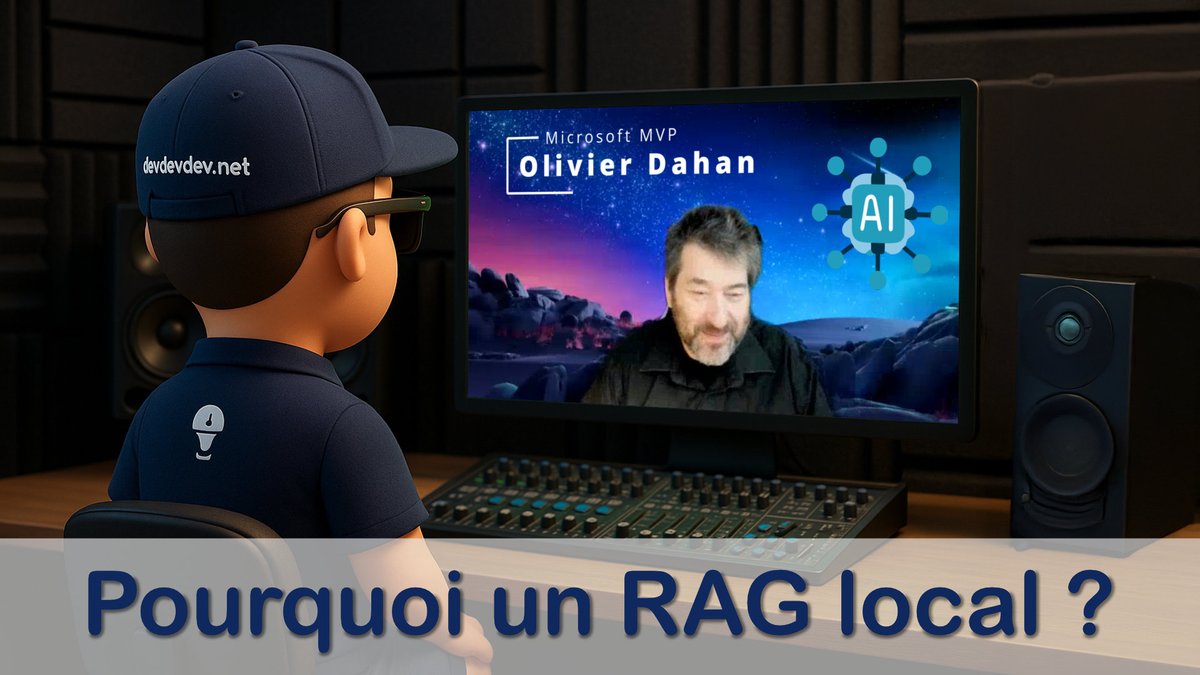 DevdevdevDotnet's tweet image. Un peu d&apos;IA dans notre table ronde de Novembre avec Olivier Dahan qui nous explique les tenants et aboutissants du développement d&apos;un #RAG (Retrieval-Augmented Generation)  local.

👉 Découvrez la vidéo complète ici : youtu.be/PLukqS8kmy8
#ia #dotnet #intelligenceartificielle