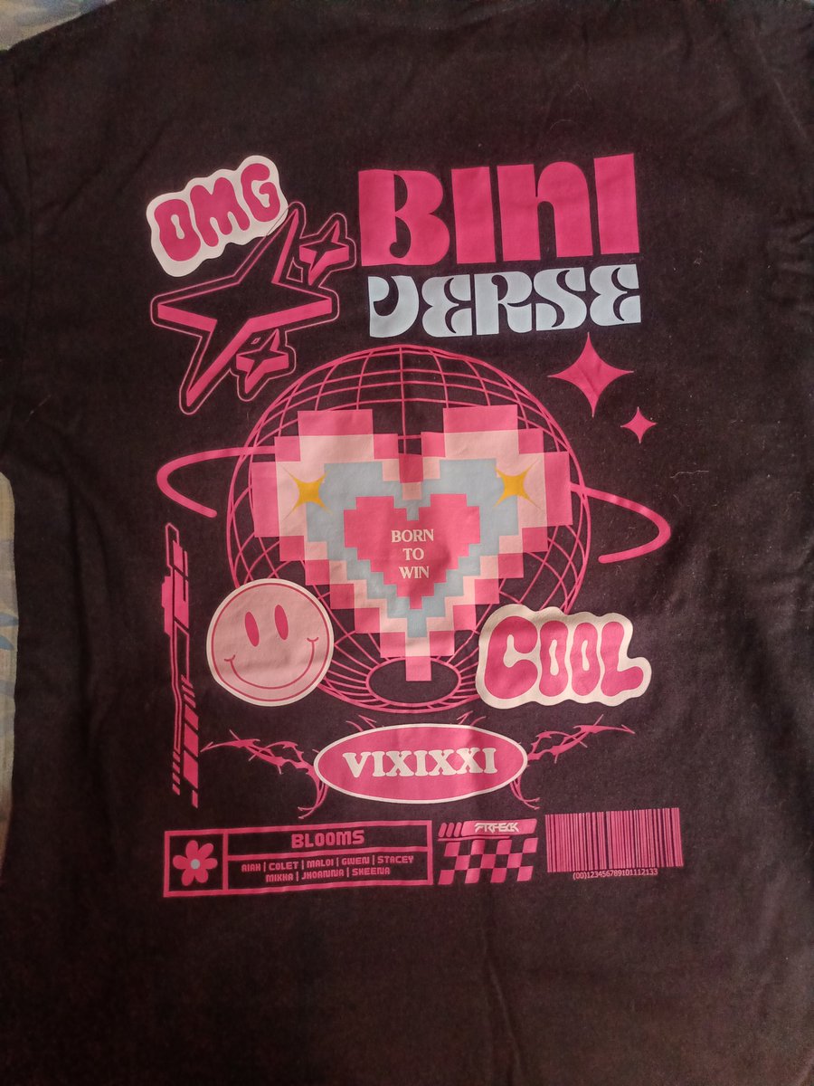 soeunrays's tweet image. wts lfb bini shirt 

BINI oversized shirt series by arthsyck

• used once for solfest
• Large 
• ₱450