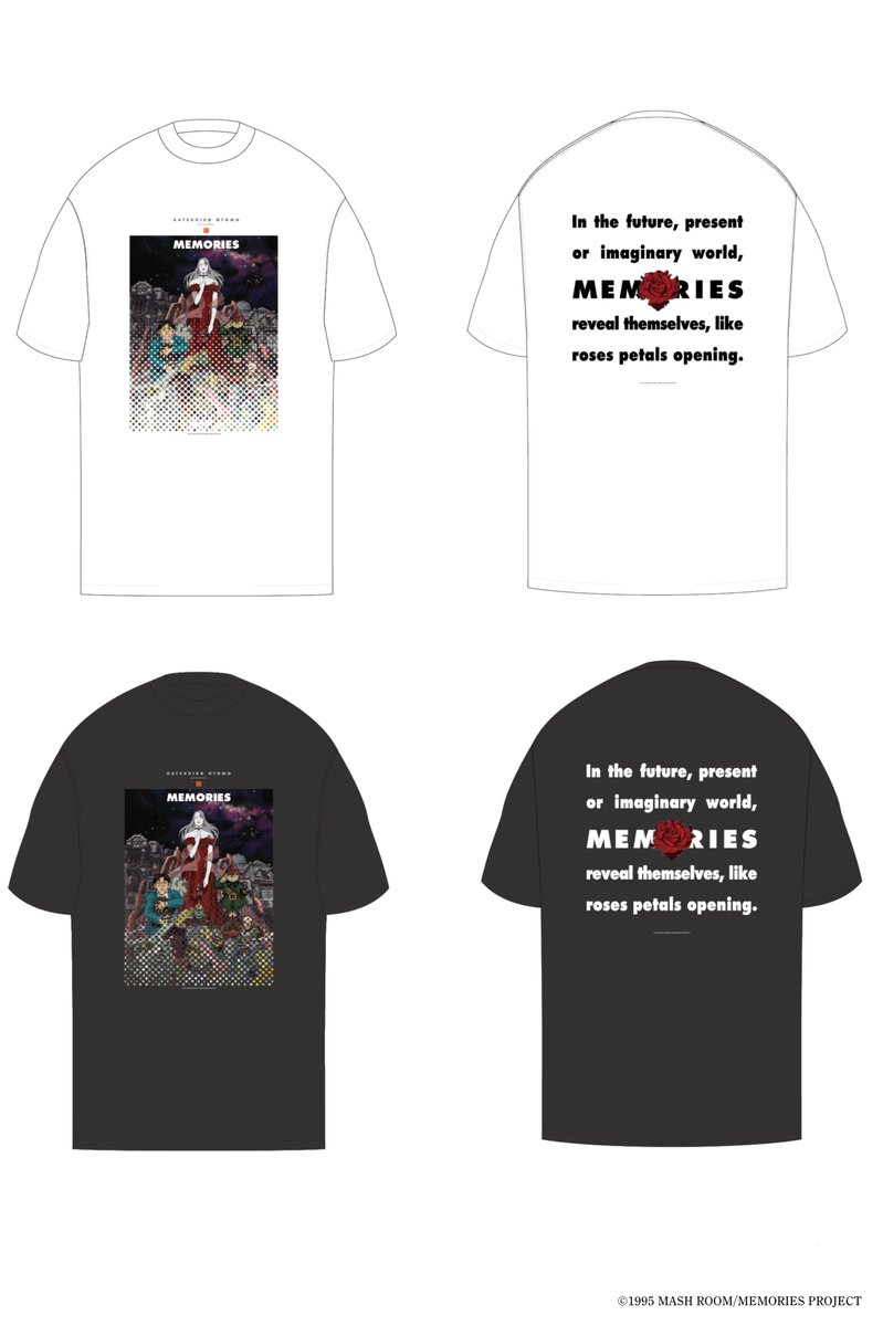 『#大友克洋 』氏、原作・製作総指揮・総監督 『#MEMORIES』公開30周年記念！

30周年メインビジュアルを用いた特別モデルの発売が決定しました！！

MEMORIES MV03 S/SL TE

『MEMORIES』30周年・4Kリバイバル上映を記念して製作した特別仕様のS/SLシャツです。