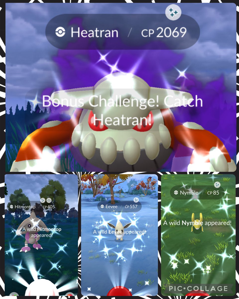 Today’s shinies ✨6th raid got the shiny, not bad but ivs no good #PokemonGO #ShinyPokemon