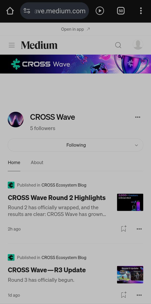 0x_scn's tweet photo. @crosswave_xyz 已经在 Medium 上开设了账户,作为社区的一员,你们肯定知道该做什么吧?当然是关注以接收所有关于 #CROSS 的信息。
这真是太酷了,#CROSSx 生态系统无处不在。 #CROSSPLAY #CROSS #CROSSWave #ROHAN2 #Yapping https://t.co/7QW4oI8JRn