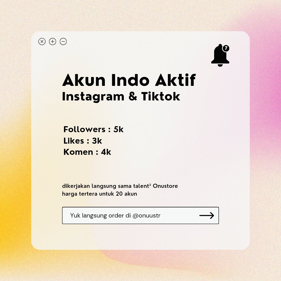 onuustr's tweet photo. wts jasa boost sosmed nambah followers likes views komentar instagram tiktok ig tt bergaransi trustèd since 2021, cek profile! #zonauang 106 https://t.co/QYy5Kdrrm6