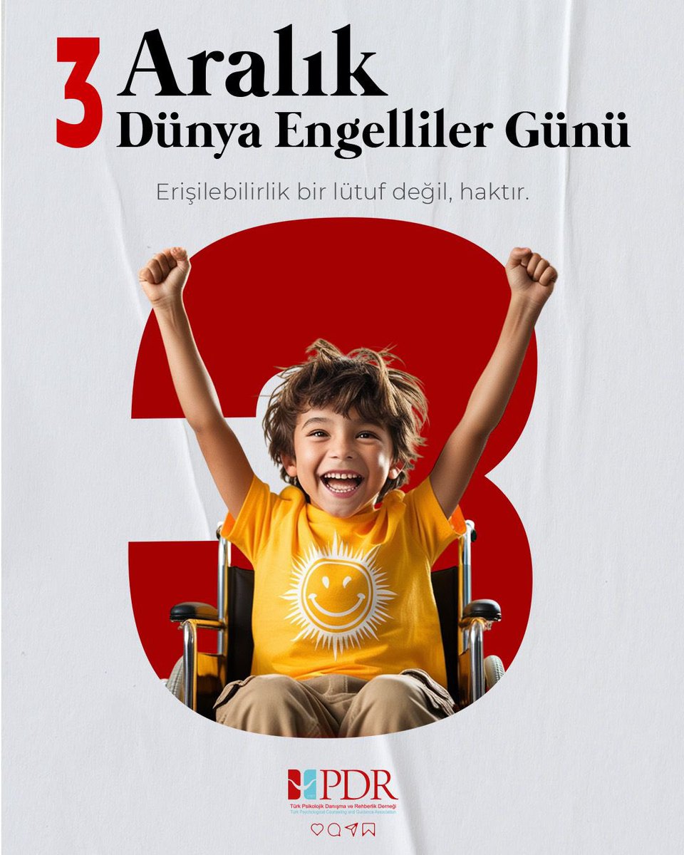 📍Toplumun her bireyi, ayrım gözetmeksizin eşit değere sahiptir. Engelli bireylerin de hakları, eşitlikleri ve fırsatlara erişimlerinin artırılması birincil önceliktir.